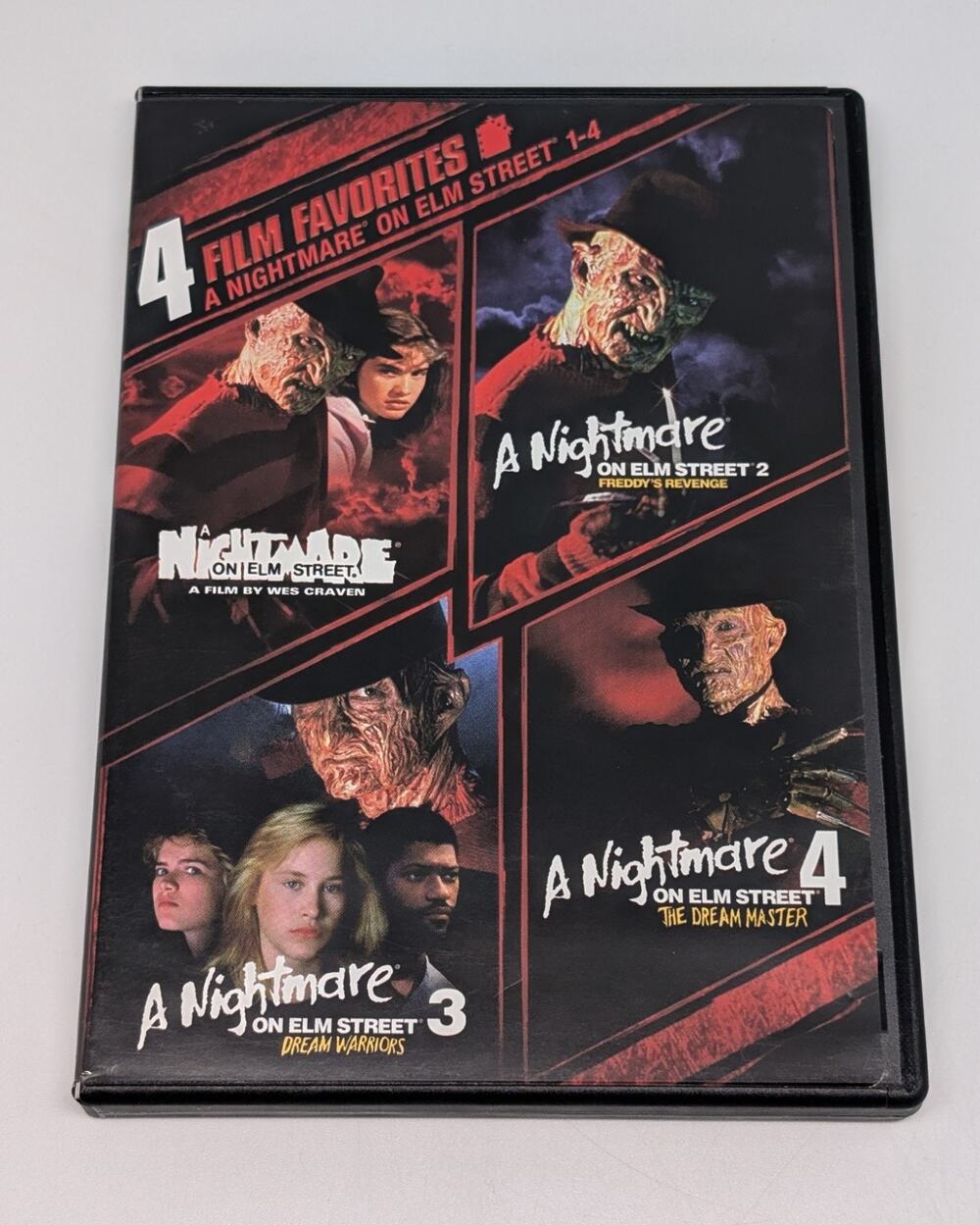 4 Film Favorites: a Nightmare on Elm Street 1-4 (DVD, 2008) DISCS NM & TESTED
